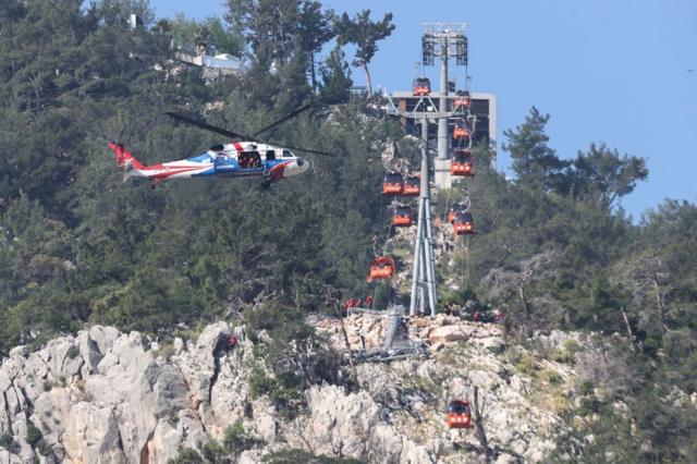 Antalya’da teleferik kazası;1 kişi hayatını kaybetti, mahsur kalanların tamamı kurtarıldı – BRTK