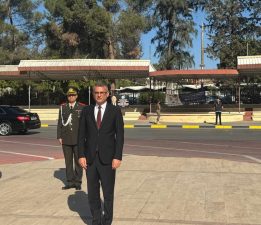 Cumhurbaşkanı Tufan Erhürman, Atatürk Anıtı’na çelenk sundu