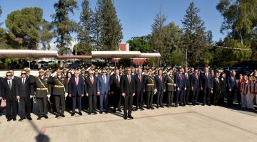 29 Ekim Cumhuriyet Bayramı nedeniyle Atatürk Anıtı’nda tören düzenlendi