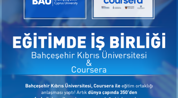 Bahçeşehir Kıbrıs Üniversitesi ile Coursera arasında eğitim iş birliği