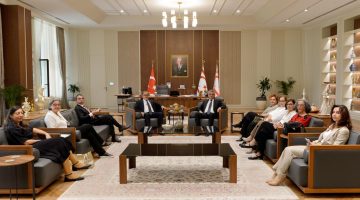 Erhürman, Kemal Saraçoğlu Lösemili Çocuklar ve Kanserle Savaş Vakfı heyetini kabul etti