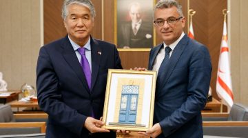 Erhürman TÜRKSOY Genel Sekreteri Raev’i kabul etti