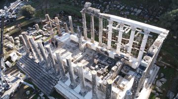 Muğla’daki Zeus Tapınağı’nda reastorasyon sürüyor
