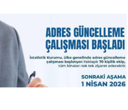 İstatistik Kurumu’nun adres güncelleme çalışması başladı
