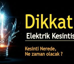 Kanlıköy’de elektrik kesintisi olacak