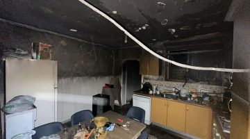 Evdeki eşyalar kül oldu