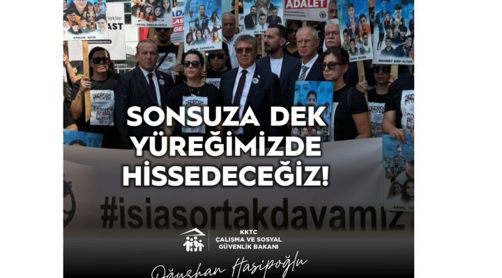 Hasipoğlu, , 6 Şubat depreminin üçüncü yıl dönümü dolayısıyla mesaj yayımladı