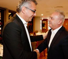 Cumhurbaşkanı Erhürman, New York’ta DİSİ eski Başkanı Averof Neofitu ile görüştü