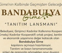 Bandabulya Girne Projesi cuma günü tanıtılacak