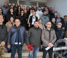 Güç-Sen’den Mağusa Limanı’nda siyah çelenk