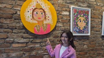 9 yaşındaki minik ressamdan ilk kişisel sergi: 31 eser sanatseverlerle buluştu
