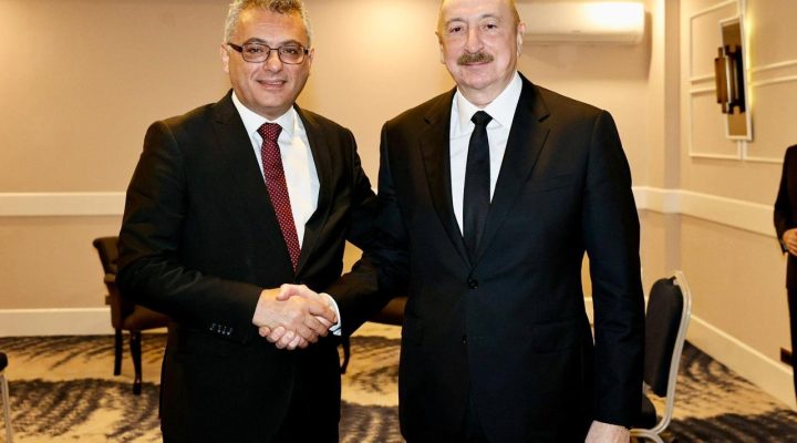 Cumhurbaşkanı Tufan Erhürman, Azerbaycan Cumhurbaşkanı İlham Aliyev ile görüştü