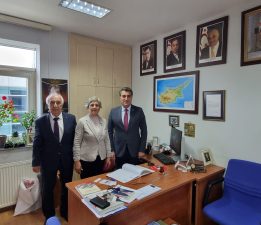 Atalar, Başkent Üniversitesi Kıbrıs Türk Tarihi Araştırmaları Merkezi Başkanı Belyemez’i ziyaret etti