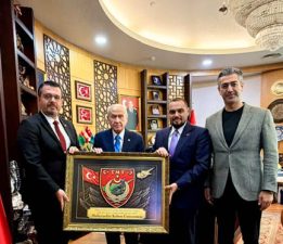 Bahçeşehir Kıbrıs Üniversitesi heyeti, Bahçeli’yi ziyaret etti