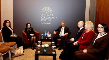 Cumhurbaşkanı Erhürman, DiCarlo ile görüştü