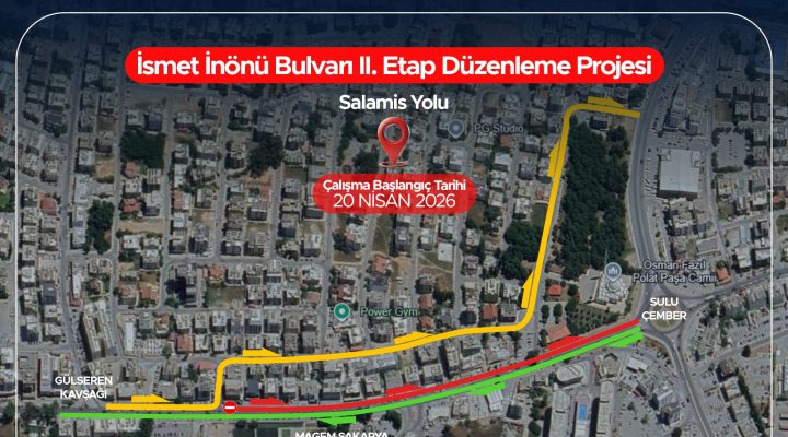Gazimağusa’da yol çalışmalarından etkilenecek yollar açıklandı