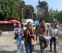 HP ilçelerde bilgilendirici el broşürleri dağıttı