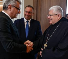 Cumhurbaşkanı Erhürman, Maronit toplumu temsilcisi Moussa ve Başpiskopos Sfeir ile görüştü