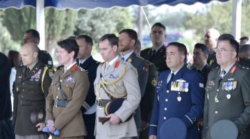 Palmas, yabancı askeri yetkililerin de katıldığı kara kuvvetleri koruyucu yortusu etkinliğinde konuştu