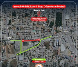 Sakarya kavşağı ile Zorbalar Sokak dönüşü arasındaki güzergâh yarından itibaren trafiğe kapatılacak