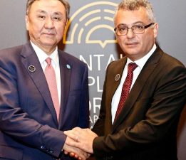 Erhürman, Türk Devletleri Teşkilatı Genel Sekreteri Ömüraliyev ile görüştü