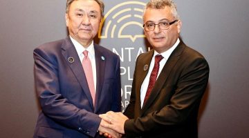 Erhürman, Türk Devletleri Teşkilatı Genel Sekreteri Ömüraliyev ile görüştü