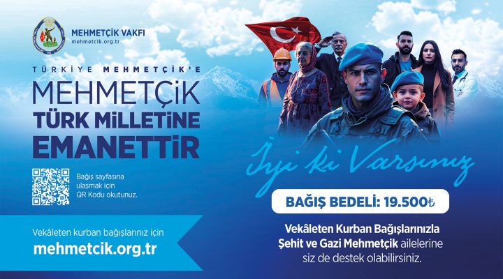 TSK Mehmetçik Vakfı, vekâleten kurban bağış kabulüne başladı