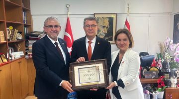 Zaimağaoğlu, TDK Başkanı Mert ile AÖA Başkanı Konedralı ile görüştü