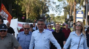 1 Mayıs ara bölgede iki toplumlu etkinlikle kutlandı