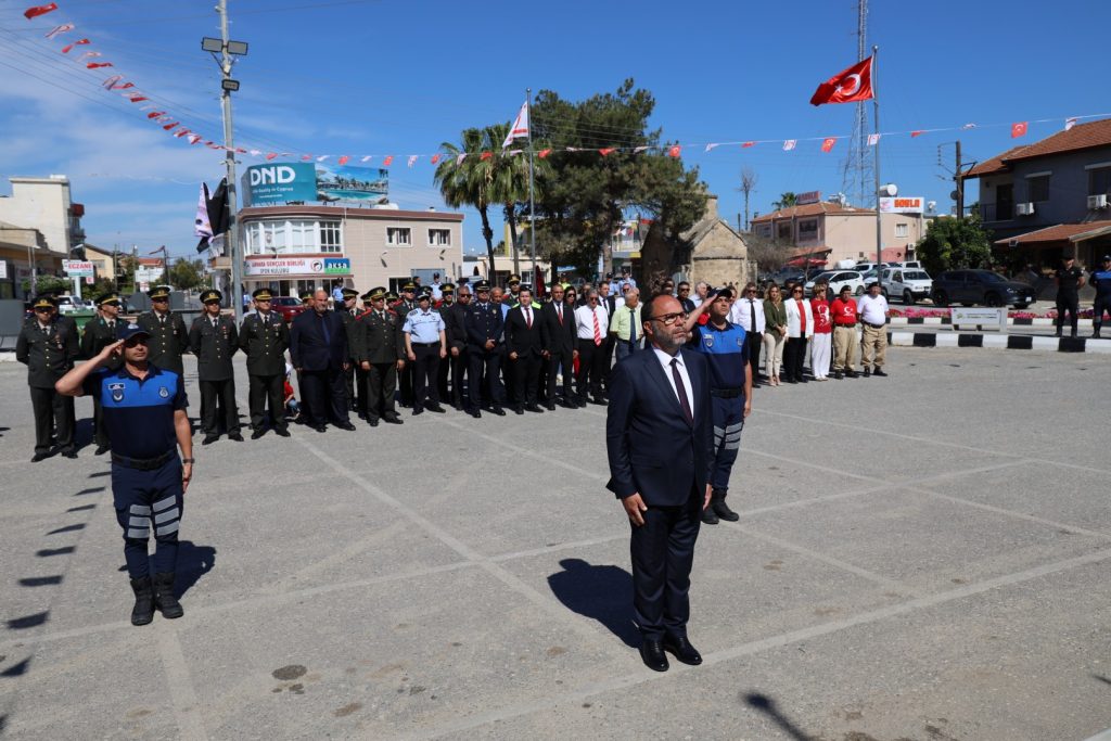 İskele'de Atatürk'ü Anma, Gençlik ve Spor Bayramı nedeniyle tören...