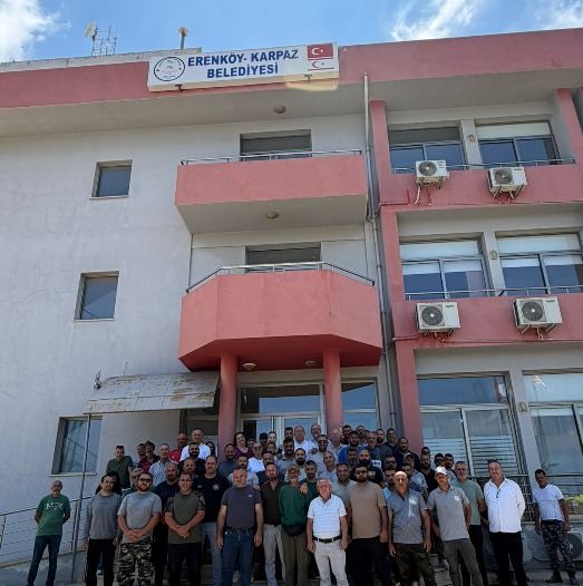 Erenköy-Karpaz Belediye Başkanı Bakırcı personel ile bayramlaştı