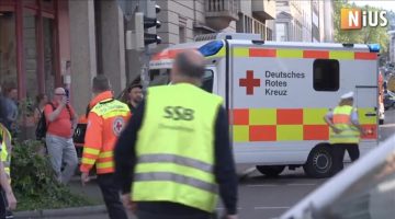 Almanya’nın Leipzig kentinde bir araç yayaların arasına daldı