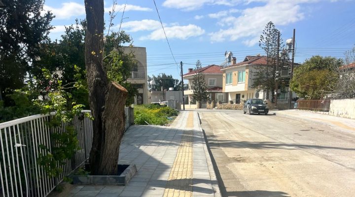 Aslanköy’deki drenaj ve kaldırım çalışması tamamlandı