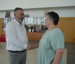 Beyarmudu Belediye Başkanı Bebek, belediye personeli ile bayramlaştı