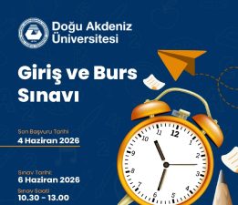 DAÜ Giriş ve Burs Sınavı başvuruları 4 Haziran’a kadar sürecek