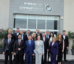 DEİK Türkiye-KKTC İş Konseyi heyeti, Sanayi Odası’nı ziyaret etti