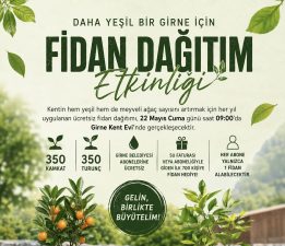 Girne Belediyesi abonelerine ücretsiz fidan dağıtacak