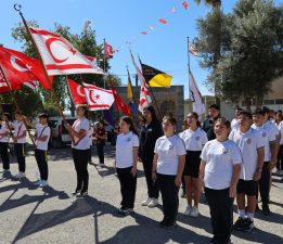 İskele’de Atatürk’ü Anma, Gençlik ve Spor Bayramı nedeniyle tören…