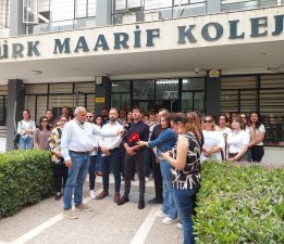 KTOEÖS, TMK’da basın açıklaması yaptı: “Öğretmen hakkında soruşturma başlatılmalı”