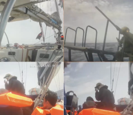 Küresel Sumud Filosu’ndaki Türkler, İsrail’in müdahalelerine rağmen Gazze’ye ilerlediklerini belirtti