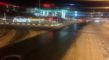 Lefkoşa Gönyeli bölgesinde yola atık madde döküldü