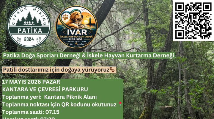 Pazar günü “Patili dostlarımız için doğaya yürüyoruz” etkinliği düzenleniyor