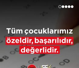 CTP: “Tüm çocuklarımız özeldir, başarılıdır, değerlidir”