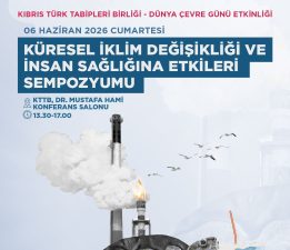 Tabipler Birliği yarın “Küresel İklim Değişikliği ve İnsan Sağlığına Etkileri” başlıklı sempozyum düzenleyecek